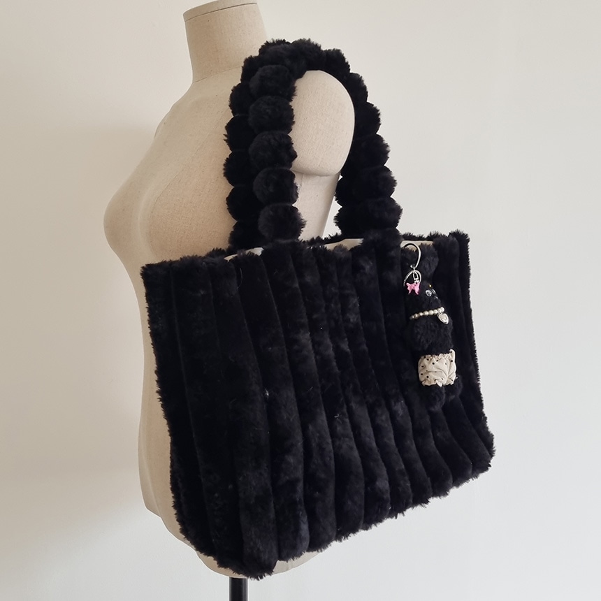 ルディア ポン 冬 ミンクファー ビッグサイズ ショルダーバッグ 4,910円