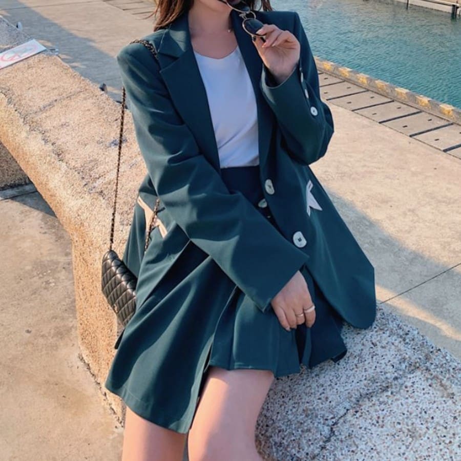 夏の新着商品 セットアップ レディース プリーツスカート ジャケットスーツ 上下セット 9313 店舗をフォローしてクーポンをゲット