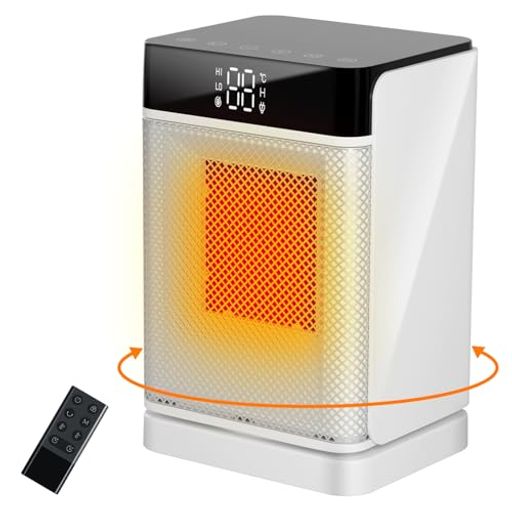 セラミックヒーター 省エネ 小型 【2024新型冷暖兼用 ECO知能恒温】 セラミックファンヒーター 人感センサー 電気ストーブ 電気ファンヒーター 1200W/700W 速暖 12Hタイマー 首振り