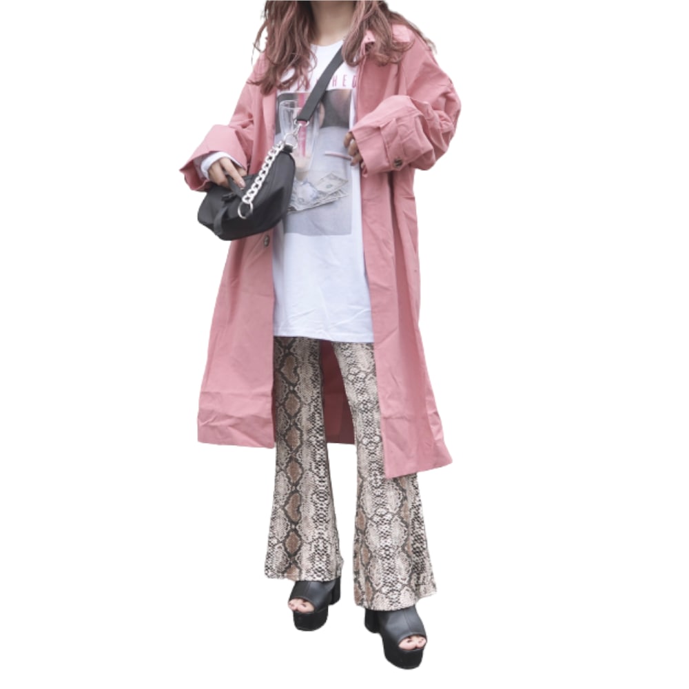 Soutien Collar Long Coat (dusty pink) A,D,G レディース アウター