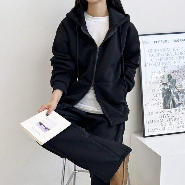 レディース冬起毛オーバーフードポケットジップアップ DJW-JKW-SGBBHF770W-グレー