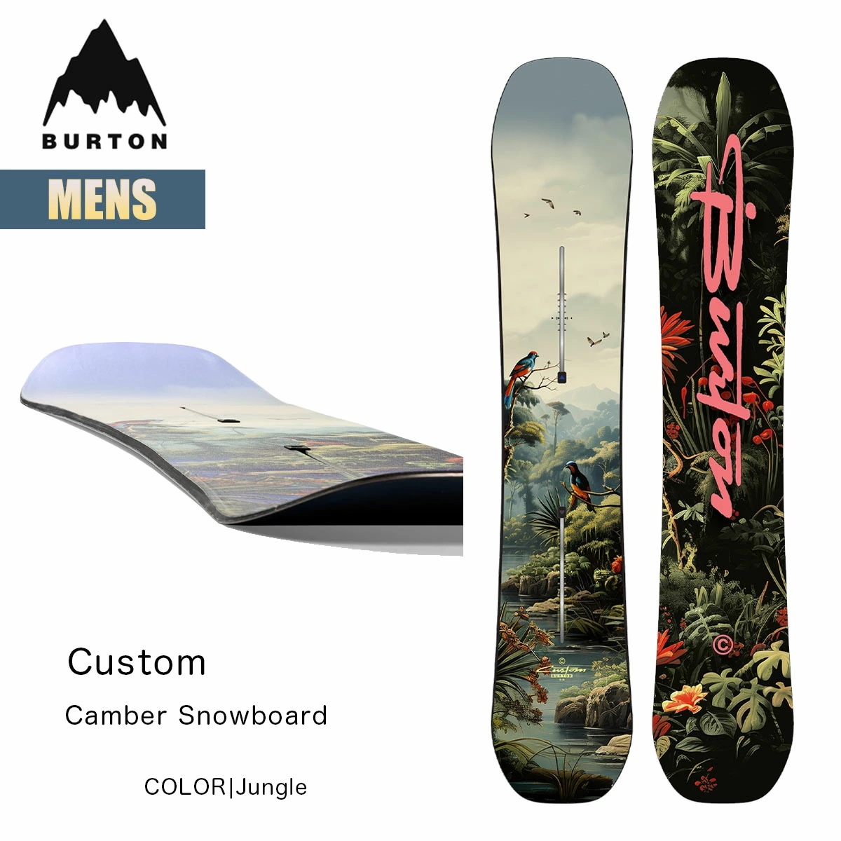 スノーボード 板 メンズ 25-26 カスタム キャンバー W26JP-106881 Mens Custom Camber Snowboard Jungleカラー