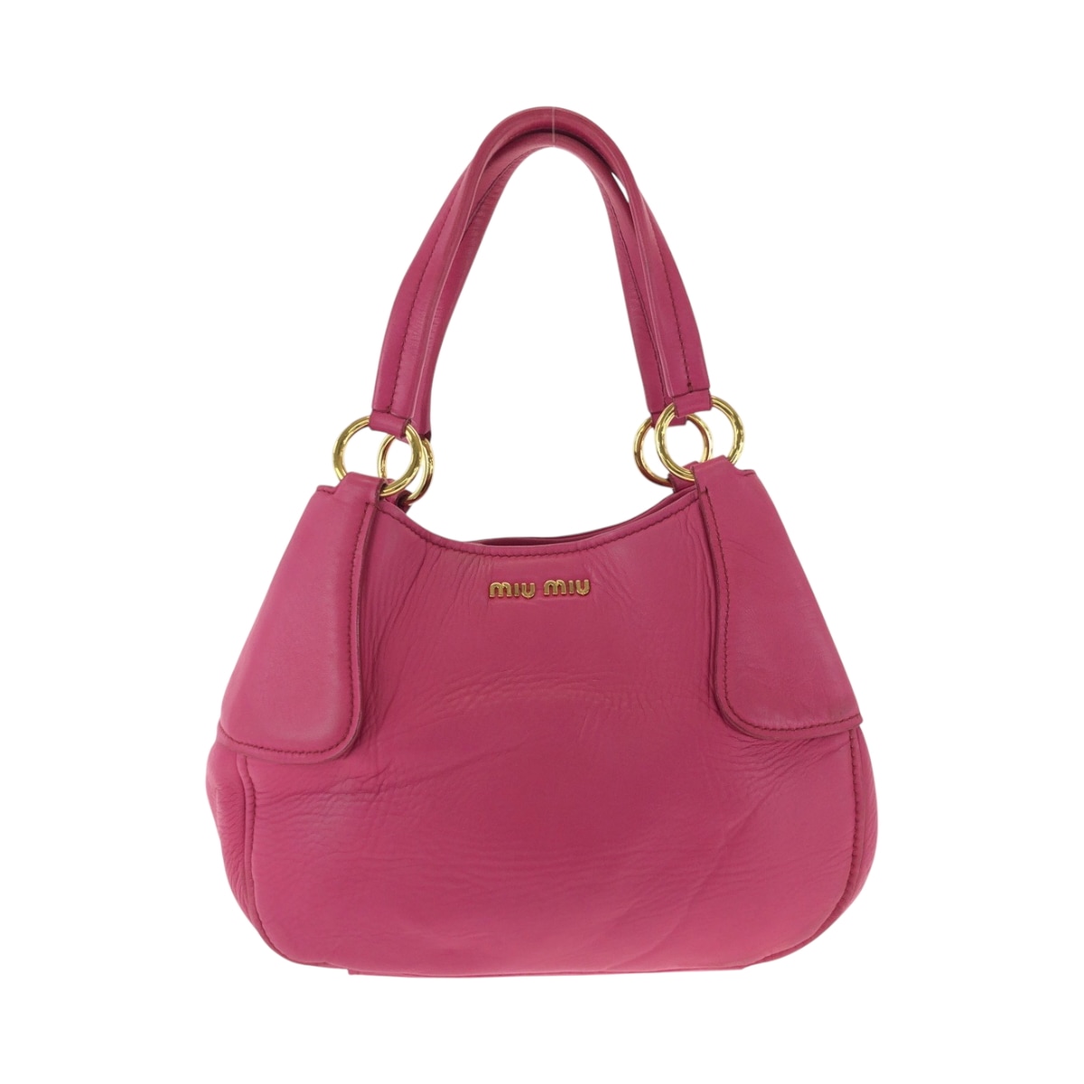 美品 ロゴ ピンク ゴールド金具 レザー ワンショルダーバッグ ハンドバッグ レディース 501624 29,120円