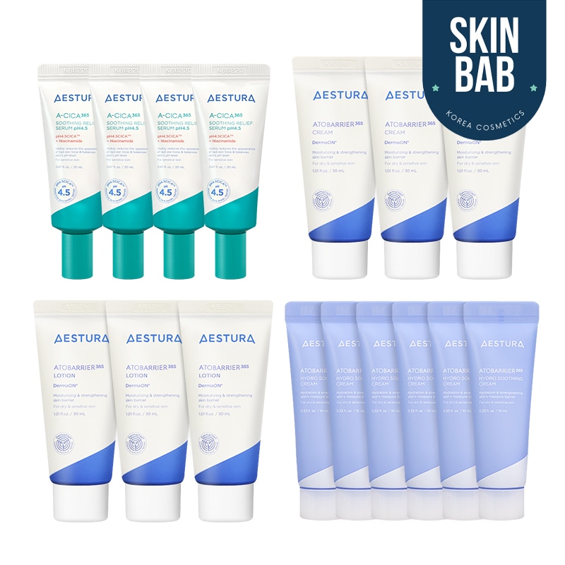 AESTURA エストラ アトバリア365シリーズ５点セット 新品・未開封 Qoo10] AESTURA [エストラ ミニセット] アトバリア36 : キット・コフレ