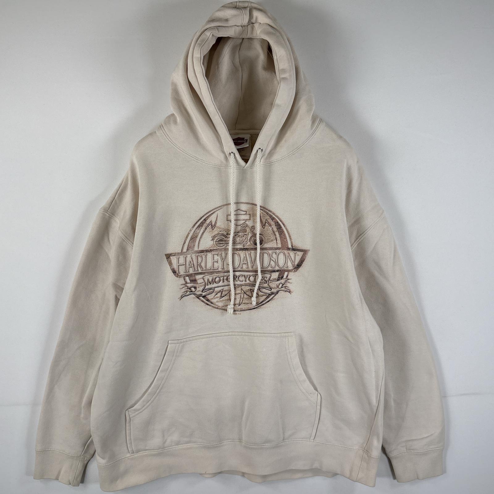 古着 00’s/00年代 パーカー コピーライト グランドキャニオン L ベージュ メンズ