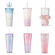 公式正規品【本日限り！当日出荷！】 韓国タンブラー タンブラー ウィンタースノーフレーク ストローカップ 可愛い おしゃれ 誕生日