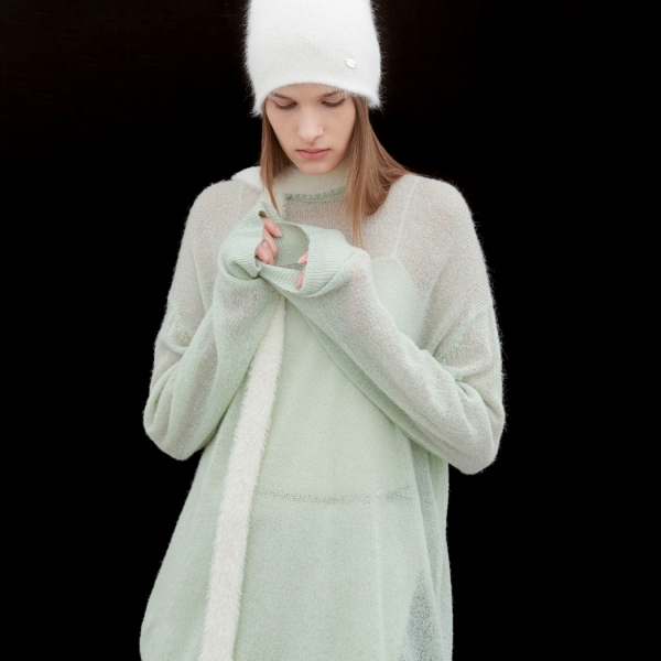 HAIRY LOOSE FIT SHEER KNIT (T-7137) 6,764円