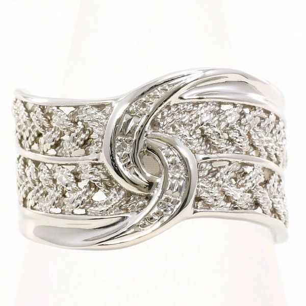 PT900 プラチナ リング 13.5号 ダイヤ 0.02 【中古】