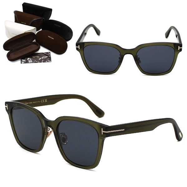 サングラス FT1239-K/S 98A 55 TF1239 サングラス EYEWEAR アジアンフィット クリアグリーン グレー ユニセックス