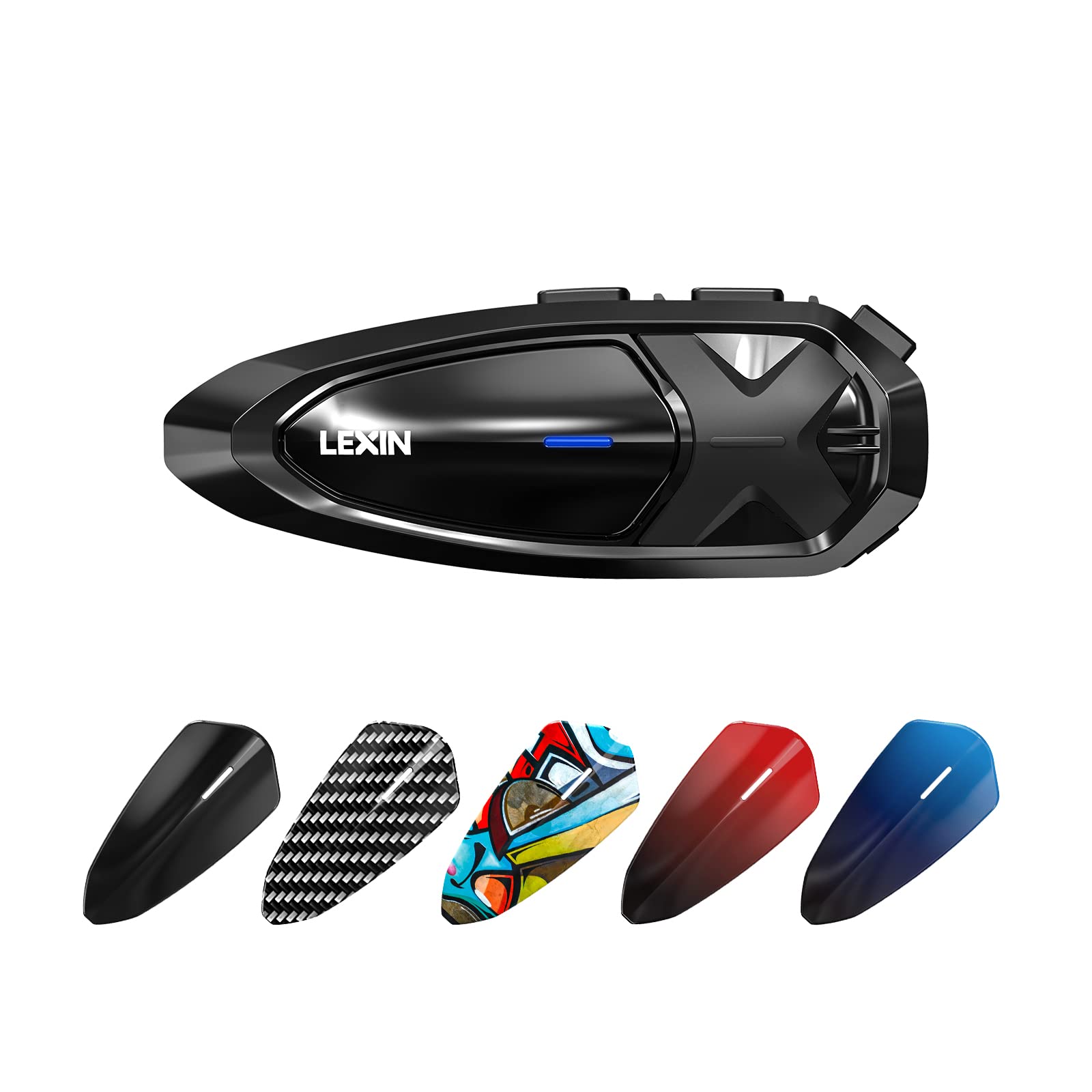 LEXIN インカム バイクGTX バイク用インカム 音楽ながら通話 10人同時通話 5つオプション インカム 通信自動復帰 最大通信距離2000m IP67防水防塵 日本語音声案内 HIFI音質 ノ