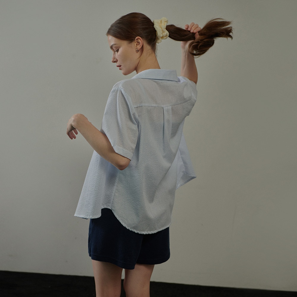 Fus Stripe Half-Shirt