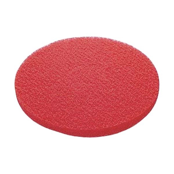 山崎産業（ポリシャー用パッド）51ラインフロアパッド9赤（保守用） E-17-9-R 1パック（5枚）