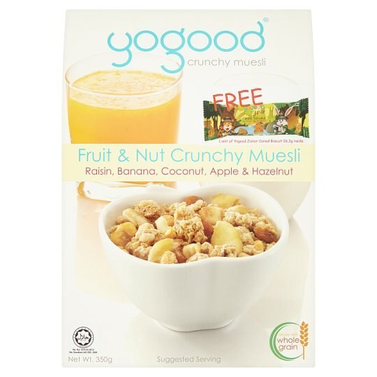 １着でも送料無料 Free + 350g Muesli Crunchy Nut & Fruit Yogood Yogood 26.3g Biscuit Cereal シリアル