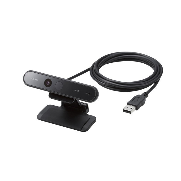 UCAM-CF20FBBK ブラック WEBカメラ 高画質 マイク内蔵 Windows Hello 顔認証 対応 メーカー直送