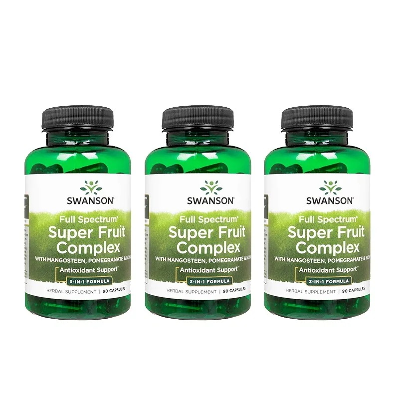 フルスペクトラムスーパーフルーツコンプレックス 90錠 3本 スワンソン Swanson Full Spectrum Super Fruit Complex 海外直送 日時指定不可 国際郵便発送