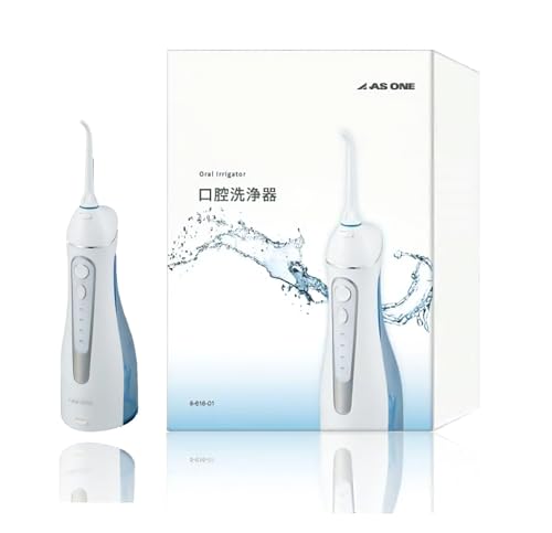 アズワン 口腔洗浄器 口腔洗浄ジェットウォッシャー USB充電式 フロス 水洗浄 歯間洗浄 充電式 防水IPX7 歯周病予防 歯磨き 交換用ノズル 極細水流