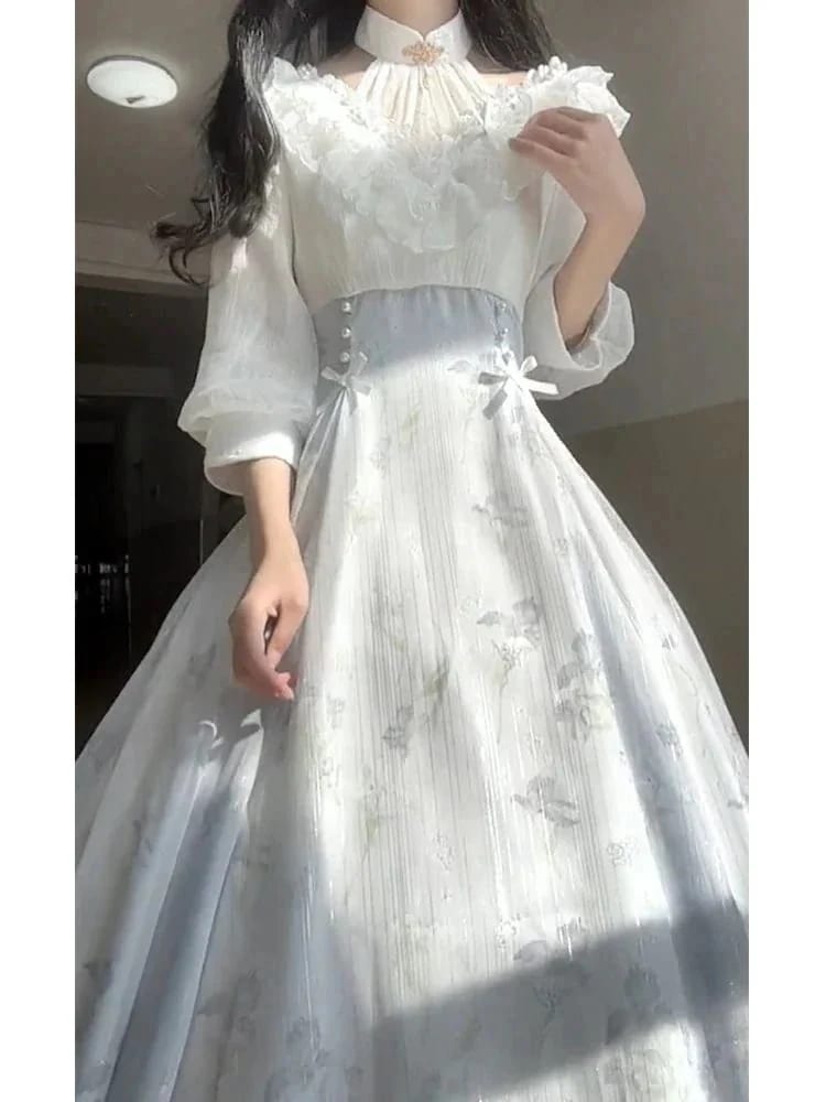 2024人気 ロリータ コスプレ 夏 ロリータ ワンピース ティーブレイク 可愛い レース ワンピースサンタコスプレ韓国ファッション 5,597円