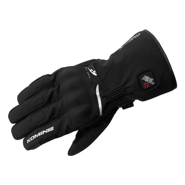 コミネ KOMINE バイク用 EK-217 PROTECTELECTRIC HEAT GLVOES ブラック XL EK-217BKXL