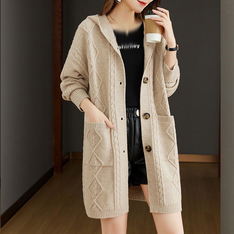 カーディガン レディース ロング ニット セーター 長袖 トップス カジュアル ロングカーディガン 柔らかい 無地 体型カバー 着痩せ お出掛け オシャレ 厚手 秋冬 室内 おしゃれ 洗える セーター