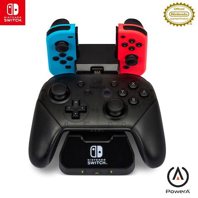 他サイト： アコ・ブランズ・ジャパン　PowerA コントローラー・チャージングベース for Nintendo Switch - ブラック パワーエー　1525991JP-01の商品画像