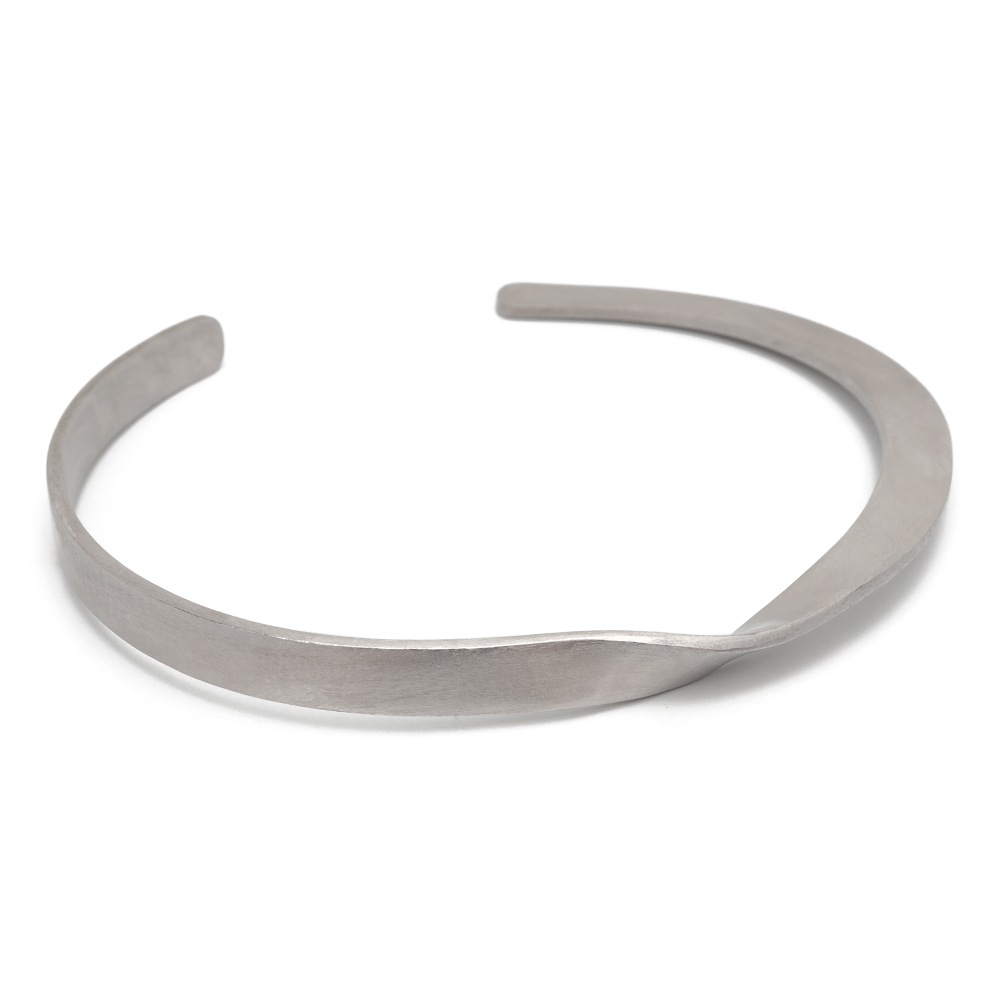 925 マット ツイストバングル [cb039]