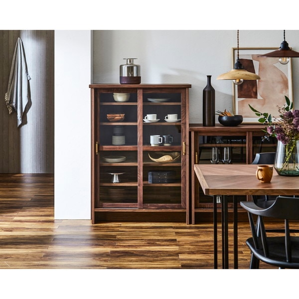 関家具 333786 83キャビ ケイウン WN ウォールナット NIPPONAIRE アンティークボード メーカー直送