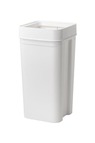 ライクイット (like-it) インテリアに馴染むおしゃれ角型ゴミ箱 フタなしゴミ箱 マルチパーパスビン 約45L ダストボックス ホワイト 日本製 LBD-53 塵箱 分別 ペットボトルゴミ箱