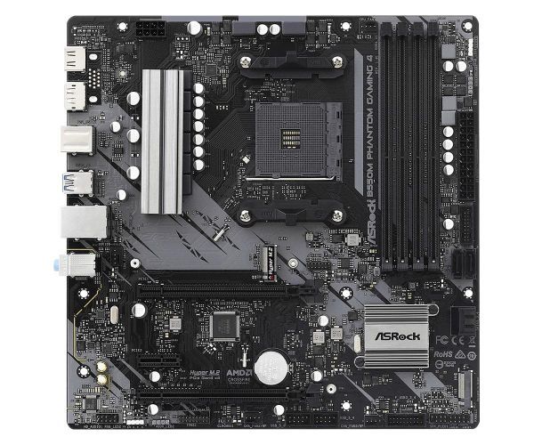ASRock B550M Phantom Gaming 4 AM4 AMD B550 SATA 6Gb/s Micro ATX AMD Motherboard