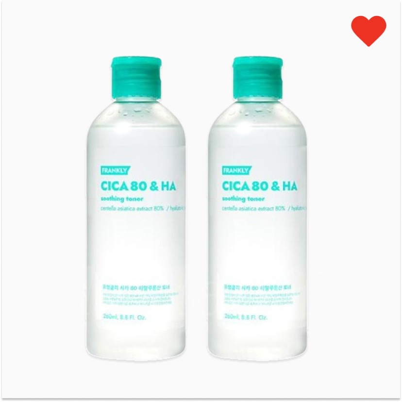 【敏感肌の鎮静効果】 シカ 80% ヒアルロン酸化粧水 260mL * 2本