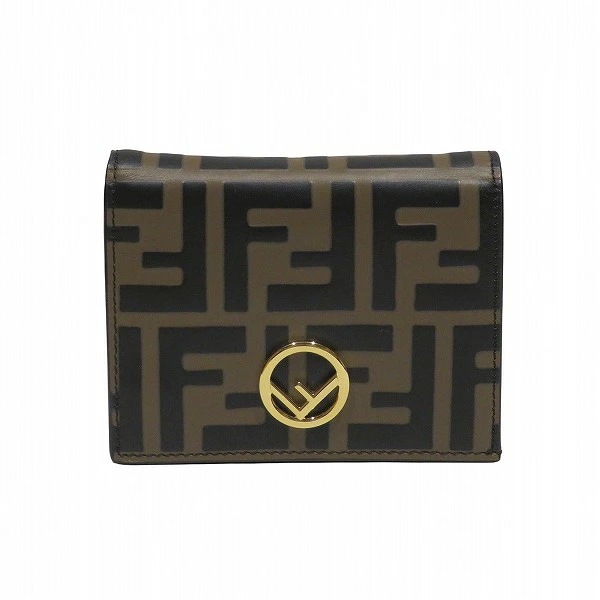 フェンディ FENDI エフイズ 8M0420 スモールウォレット 2つ折り財布 【中古】