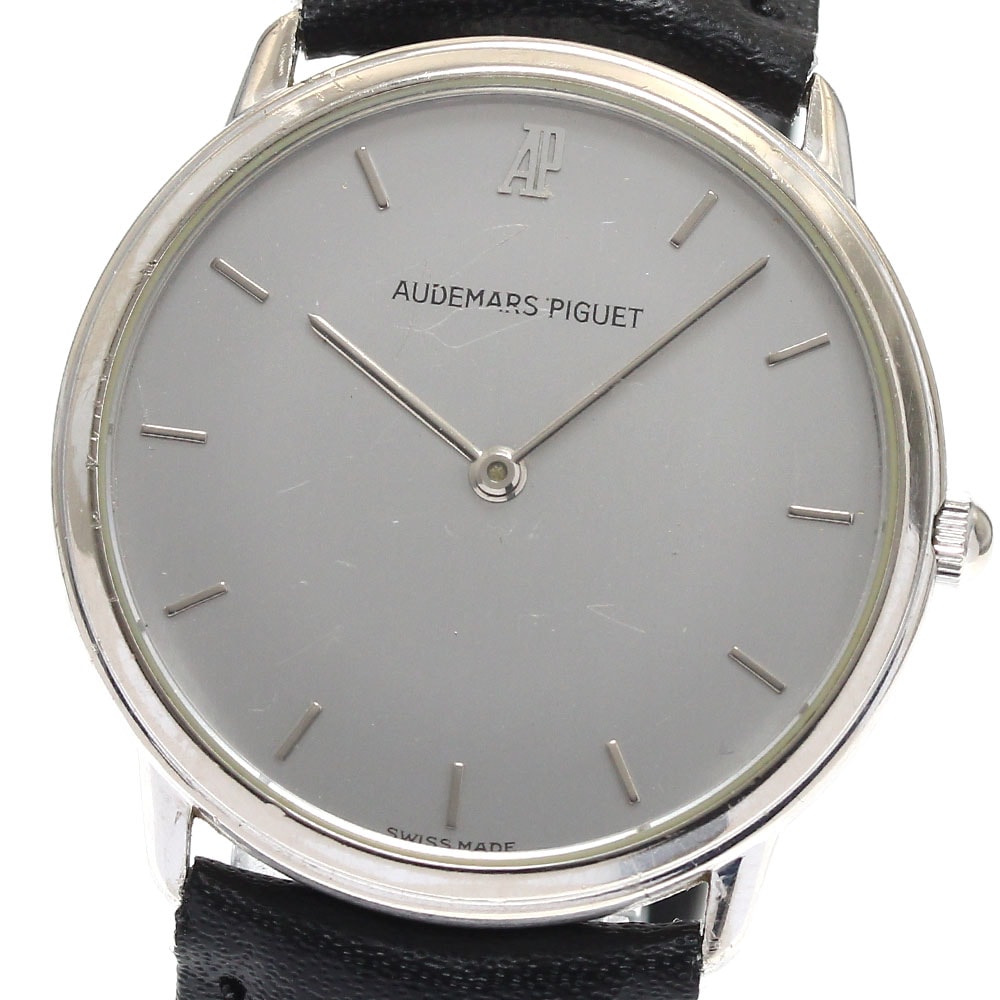 オーデマ・ピゲ AUDEMARS PIGUET エクストラフラット K18WG クォーツ メンズ _889668【中古】