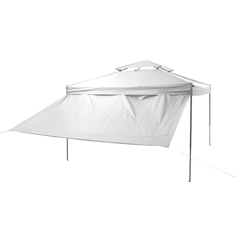 【ホワイト】タープテント 3m サイドシート1枚付 UV加工 撥水 ワンタッチタープテント 簡単 大型