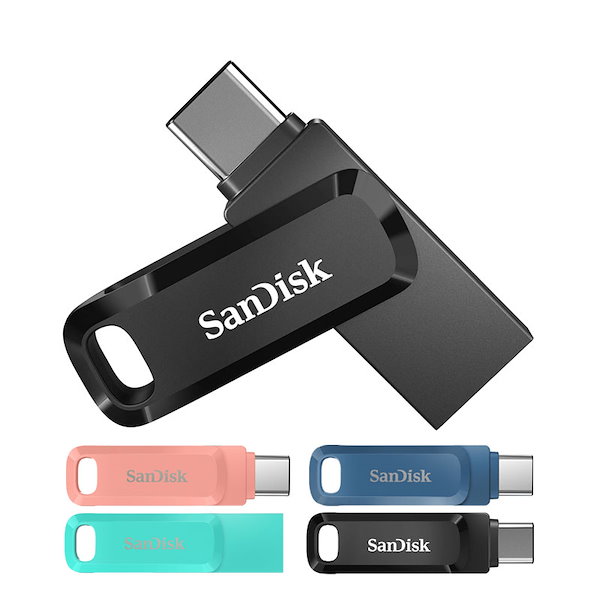 USBメモリ 64GB SanDisk サンディスク USB3.1 Gen1-A Type-C 両