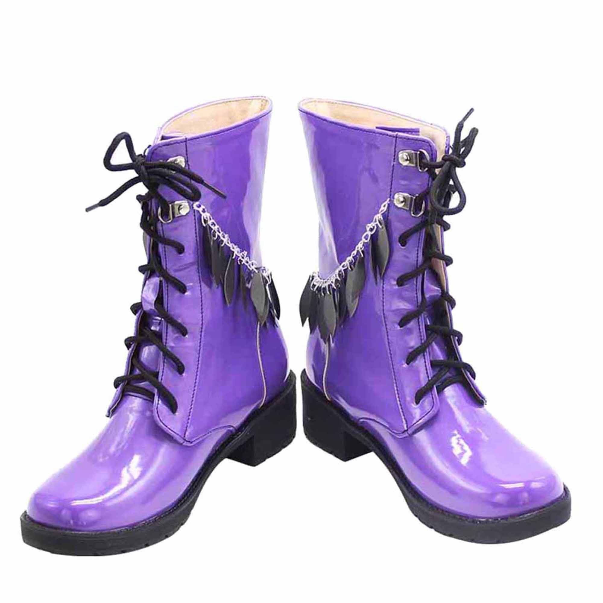 チェーニャ チェシャ猫 ツイステッドワンダーランド ツイステ コスプレ 靴 ブーツ コスプレ靴 コスプレブーツ カスタマイズ可能 1010089