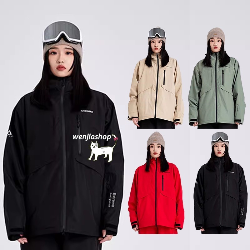 スノーボードウェア ジャケット アウター 単品 メンズ レディース 男女兼用 トップス スノボウェア スノーウェア スキーウェア スノボーウェア 韓国風 防水 保温防雪防水防寒 A85レディースウェア