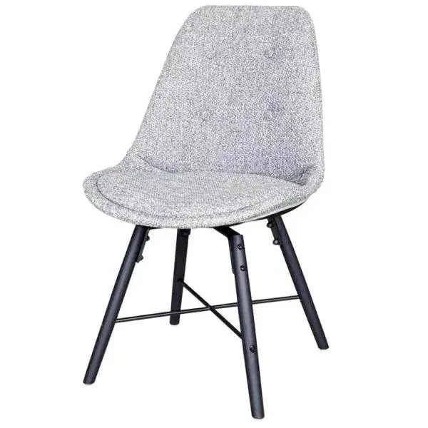 ダイニングチェア 椅子 おしゃれ 北欧 チェア いす イス ファブリックシート モノトーン 座面高さ44cm 14,400円