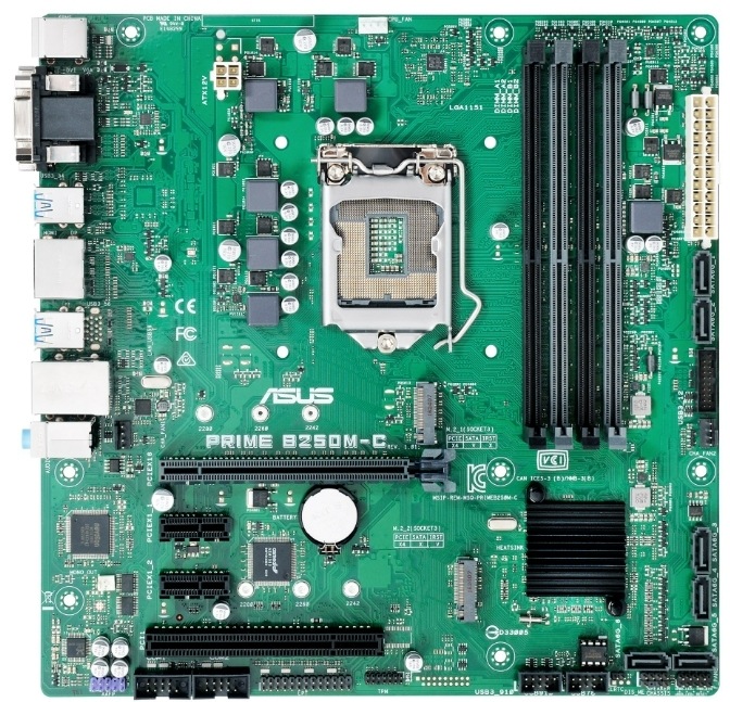 ASUS PRIME B250M-C Intel B250 LGA1151 DDR4 SATA3 HDMI DVI-D M-ATX Motherboard