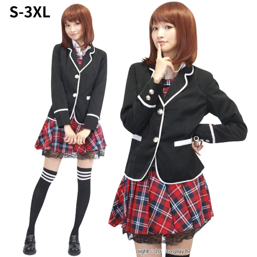 卒業祭服 女子高校生 セーラー服 ブレザー付き 学生服 コスチューム JK コスプレ アイドル風