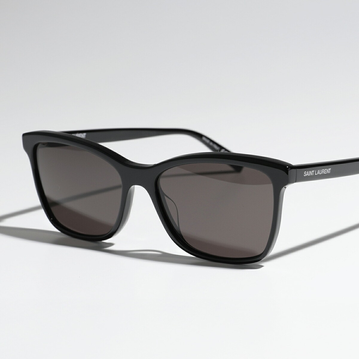 SAINT LAURENT サンローラン サングラス SL 502 レディース スクエア型 フルリム ロゴ アイウェア 001/BLACK