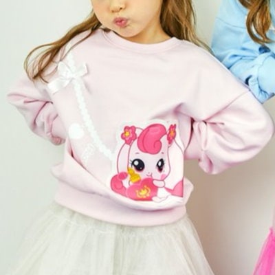 キャッチ ティニピン ハチュピン トレーナー 120 130 試着のみキラキラキャッチ！ティニピン トレーナー スウェット 裏