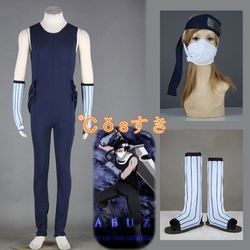 【新品開催 】NARUTOナルト男元 霧隠れ里桃地再不斬ももち ザブザコスプレ衣装　全部セット COS 高品質 新品 Cosplay アニメ コスチューム 29,266円