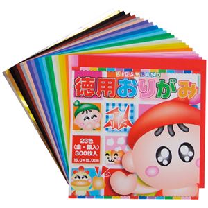 （まとめ）トーヨー 徳用おりがみ 300枚 090200(×20セット)