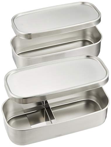 工房アイザワ アイザワ 角長ランチボックス 2段