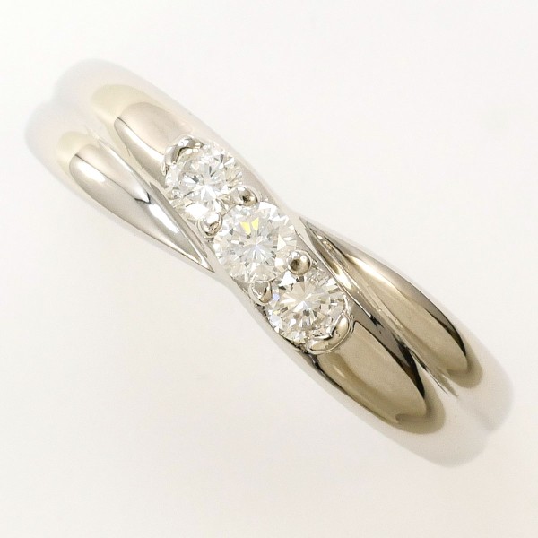 PT900 プラチナ リング 指輪 12.5号 ダイヤ 0.20 ジュエリー 中古