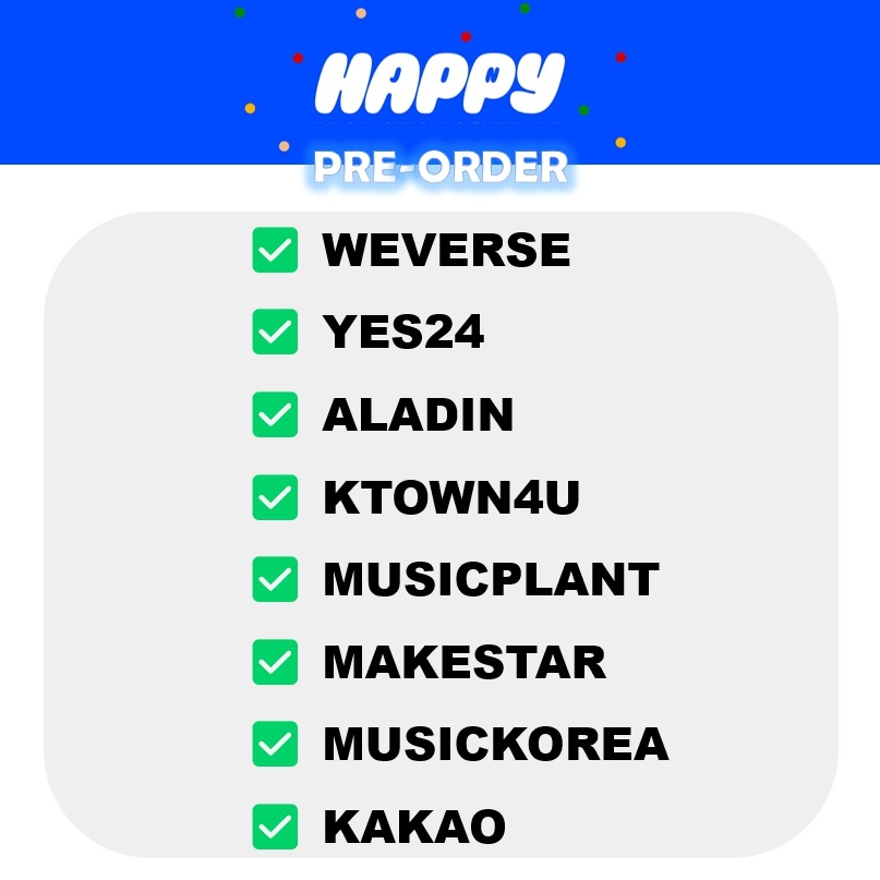 [POB] BTS JIN HAPPY PRE-ORDER PHOTOCARD