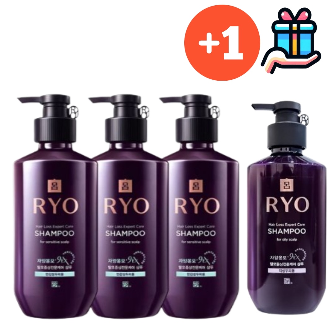 [大容量企画商品3+1]紫陽潤毛9EX 400ml*4 総容量1600ml 漢方 紅参シャンプー脱毛緩和 重乾性毛根 毛髪栄養 韓国シャンプー毛根 健康 高栄養頭皮 保湿 毛髪強化 紅参頭皮 本当に力