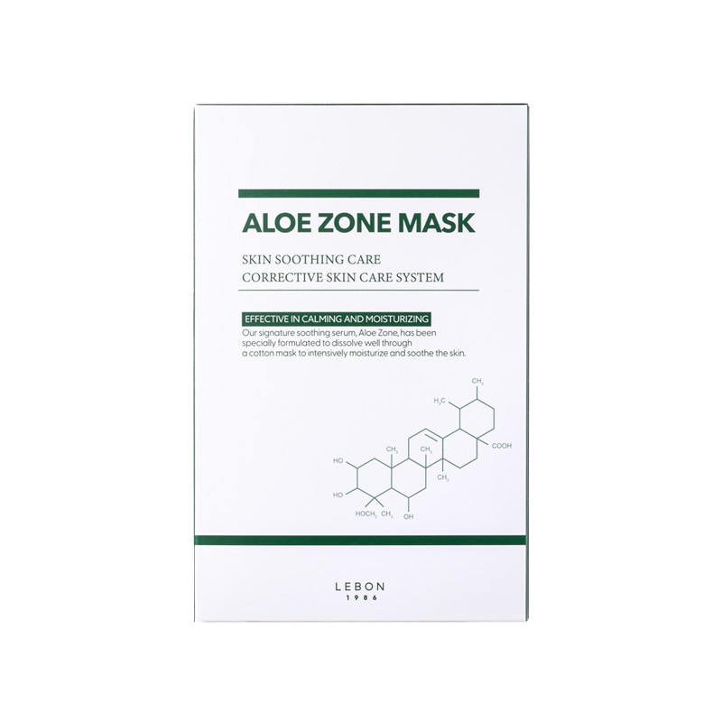 [韓国皮膚ショップ専用]アロエゾーンマスク1box(5枚入)/クリームエッセンス/保湿ケア/回復+サンプル追加贈呈