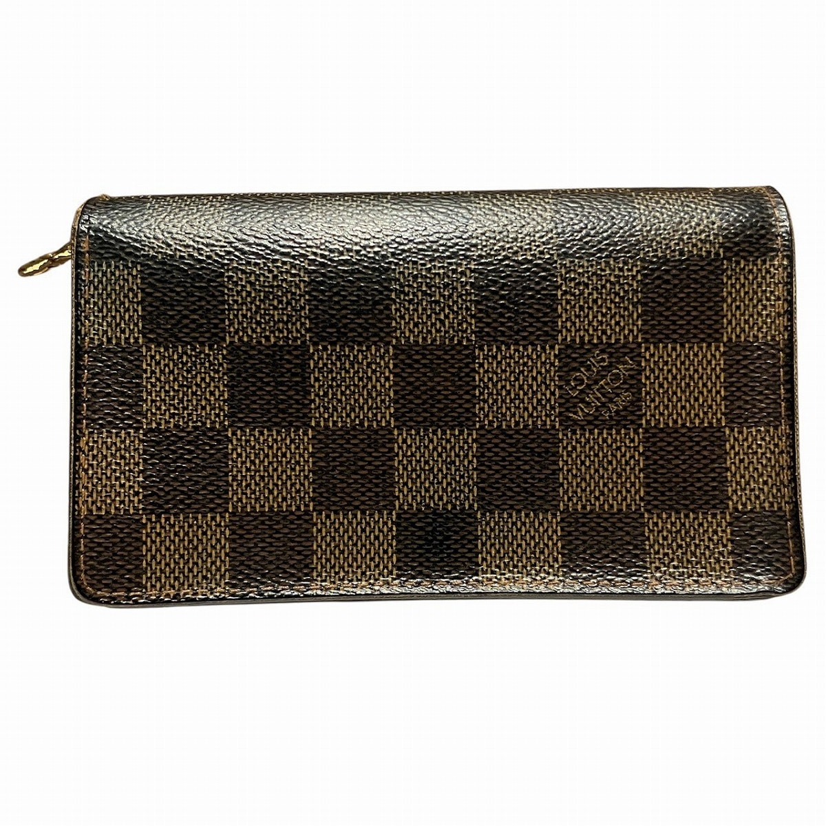 ルイ・ヴィトン ポルトフォイユ トレゾール ダミエ 二つ折り財布 トアル地 N61736 ユニセックス 中古