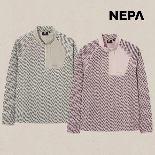 女性フリースジップアップTシャツ吸汗速乾ミッドレイヤー登山トレッキング 7L85405