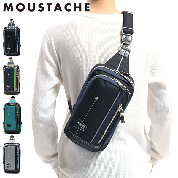 ムスタッシュ ボディバッグ MOUSTACHE ワンショルダーバッグ JLG 斜めがけ 縦型 メンズ レディース JLG-4650